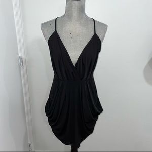 BCBG black cocktail dress with pockets NWT